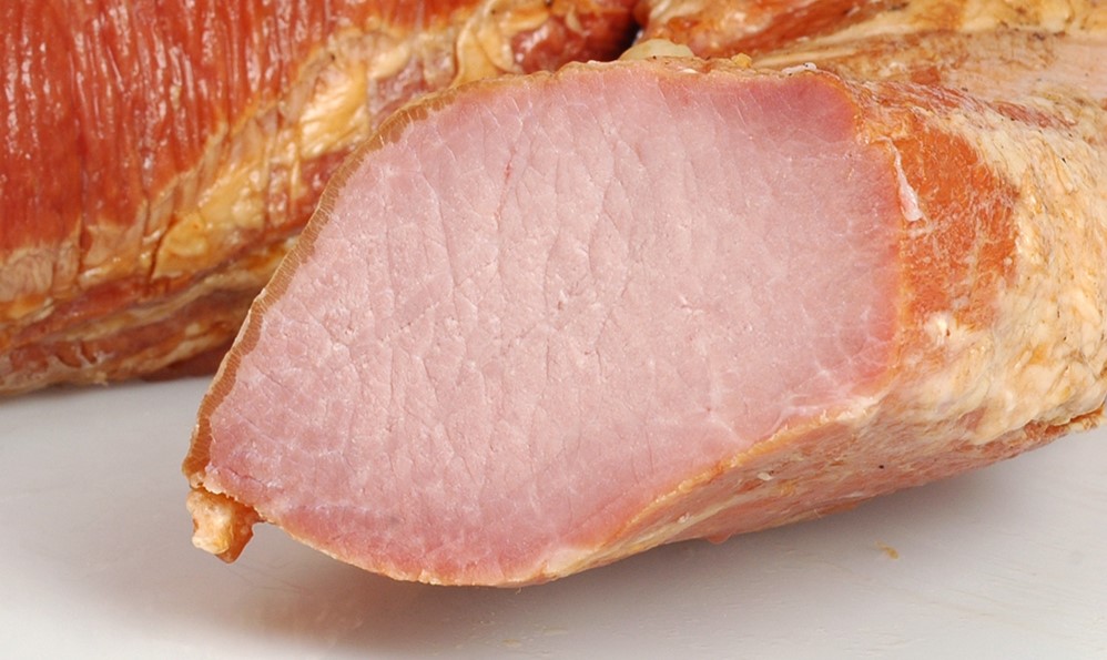 Lomo de cerdo horneado (ahumado). Fiambres y embutidos frigorifico Di Giorgio